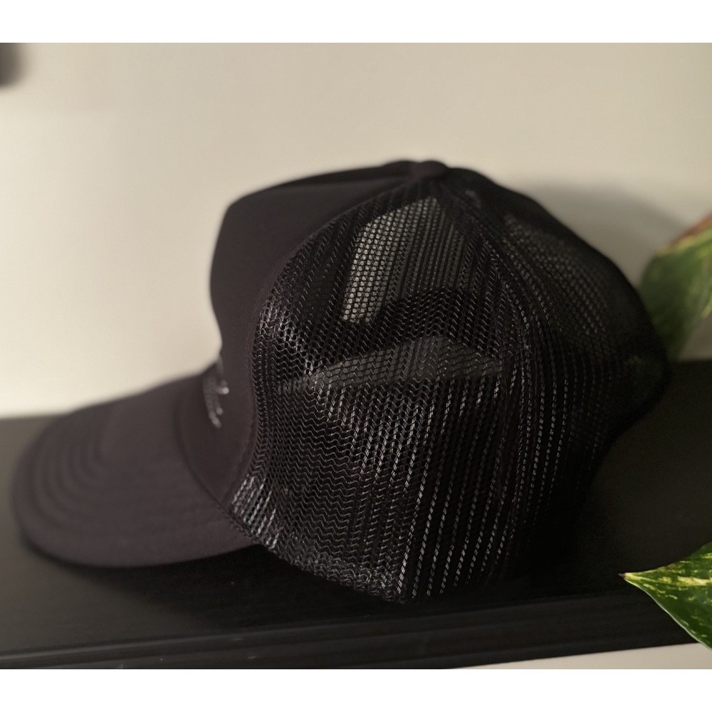 Boot Stitch Trucker Hat Western Style Adjustable Snap Back - Picture 2 of 6